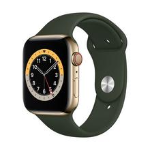 Apple watch gold stainless steel case with stone sport band sales